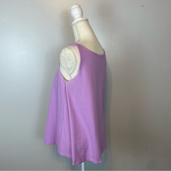 Susana Monaco Purple Tank Top Built In Bra Size Medium - Picture 7 of 11